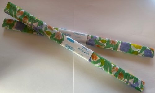 Krepp papír 50x200cm virág mintás DP-52