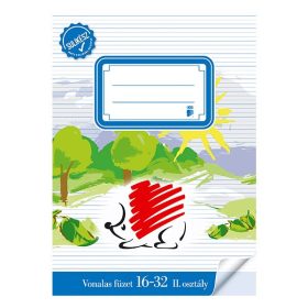   Füzet ICO Süni A/5 16-32 II.osztály bekötött sulikész vonalas