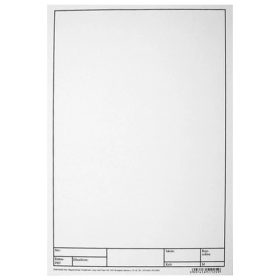 Rajzlap műszaki A/4 180gr keretezett