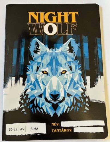 Füzet ARS UNA A/5 32 lapos sima 20-32 NightWolf UTOLSÓ DARAB