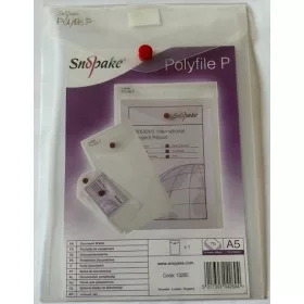   Irattartó tasak SNOPAKE Polyfile P A/5 patentos álló színtelen víztiszta UTOLSÓ DARABOK