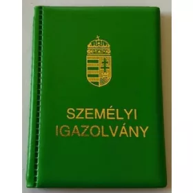   Okmánytartó Személyi Igazolvány felirattal álló 10 lapos középzöld UTOLSÓ DARAB