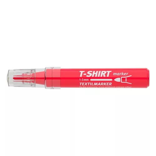 Textilmarker ICO T-Shirt 1-3 mm kerek piros