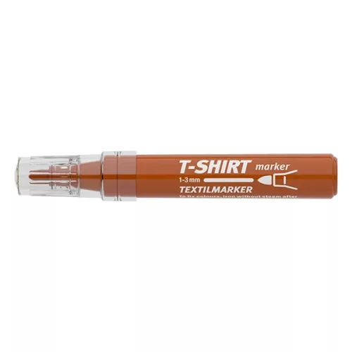 Textilmarker ICO T-Shirt 1-3 mm kerek barna