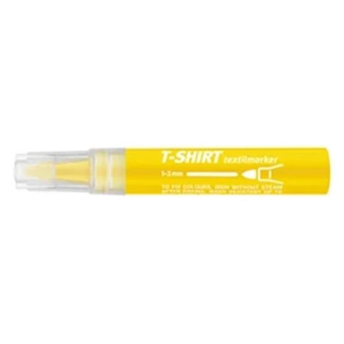 Textilmarker ICO T-Shirt 1-3 mm kerek flour sárga