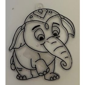   Fényvarázs forma fekete színű kontúrral "Elefánt" UTOLSÓ DARAB