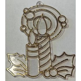   Fényvarázs forma arany színű kontúrral "gyertyák" UTOLSÓ DARABOK