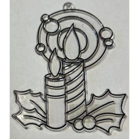   Fényvarázs forma fekete színű kontúrral "gyertyák" UTOLSÓ DARABOK