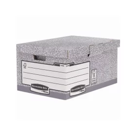   Archiváló konténer csapófedéllel, 310 x 390 x 560 mm., Bankers Box System by Fellowes® 10 db/csomag, szürke