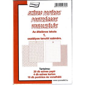 Színes papírok pontrácsok 1. osztály