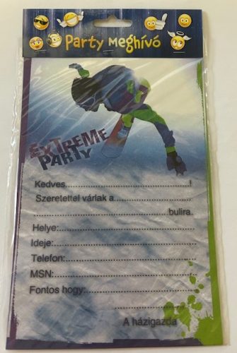 Partimeghívó Zátonyi 10 ív A/5 méretben UTOLSÓ CSOMAGOK