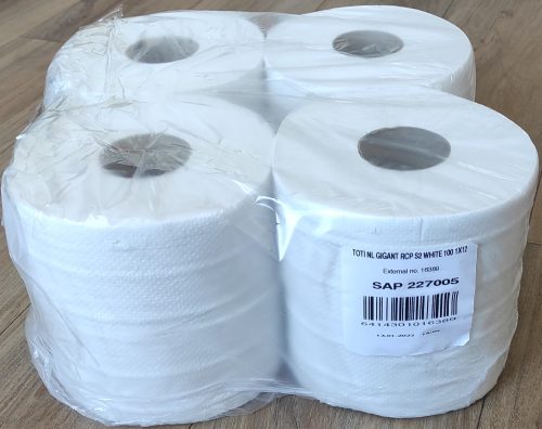 Toalettpapír KATRIN 2 rétegű 400 lap fehér 8 tekercses