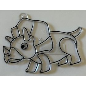   Fényvarázs forma fekete színű kontúrral "Dino Triceratops" UTOLSÓ DARAB