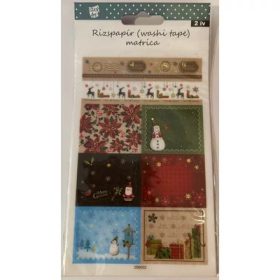   Rizspapír matrica karácsonyi 10x16 cm 2 ív/bliszter UTOLSÓ DARABOK