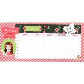 Órarend AUS egylapos kétoldalas Mon Amie KIFUTÓ TERMÉK