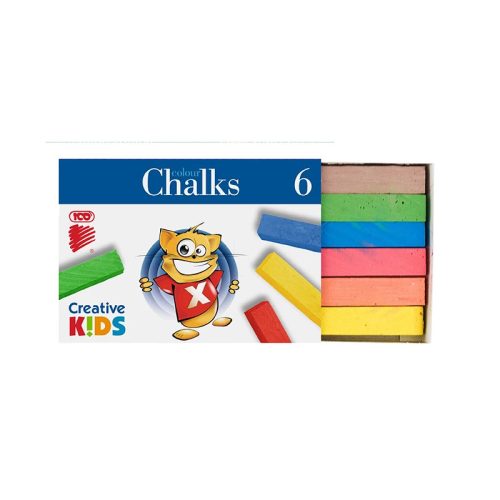 Táblakréta ICO Creative Kids színes 6 darabos