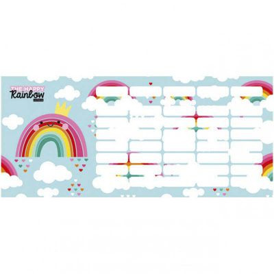 Órarend Lizzy Card 2 oldalas mini Happy Rainbow KIFUTÓ TERMÉK
