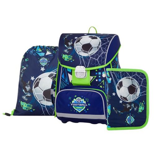 Iskolatáska szett OXY Premium One 3 részes Football tolltartóval és tornazsákkal UTOLSÓ DARAB