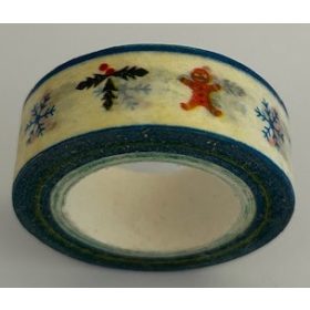   Ragasztószalag karácsonyi mintás 1,5 mm x 10 m UTOLSÓ DARAB