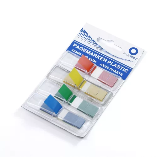 Jelölőcímke 12,5x43mm, 4x36lap, műanyag adagolóban Bluering®