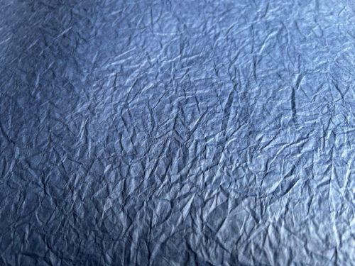 Merített papír gyűrt 80x60 cm sötétkék 1 ív KIFUTÓ TERMÉK