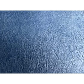   Merített papír gyűrt 80x60 cm vízkék 1 ív KIFUTÓ TERMÉK