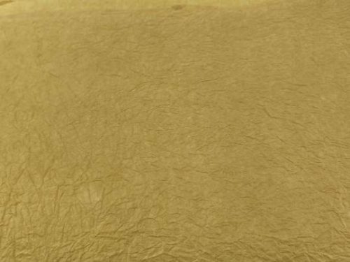 Merített papír gyűrt 80x60 cm okkersárga 1 ív KIFUTÓ TERMÉK