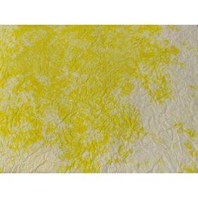   Merített papír gyűrt 80x60 cm fehér - sárga 1 ív KIFUTÓ TERMÉK