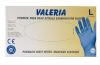 Gumikesztyű Valeria nitril púdermentes L 100 db/doboz  kék