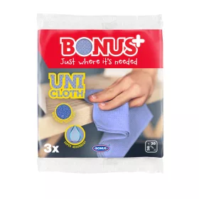 Törlőkendő kevertszálas 3 db/csomag Uni Bonus_B179
