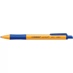   Golyóstoll nyomógombos 0,5mm, Stabilo pointball 6030/41, írásszín kék