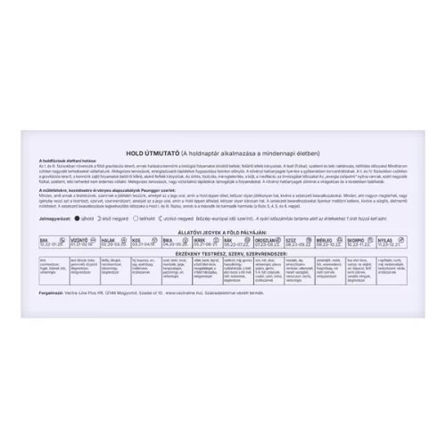 Asztali naptár FORTUNA TA24 álló fehér lapos holdfázissal 2026.
