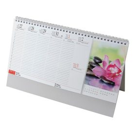   Asztali naptár képes REALSYSTEM álló fehér lapos Meditáció 2025. UTOLSÓ DARAB