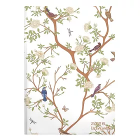   Határidőnapló LIZZY CARD B/6 napi keménytáblás Birds tree 2026.