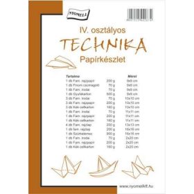 Technika csomag IV. osztályos