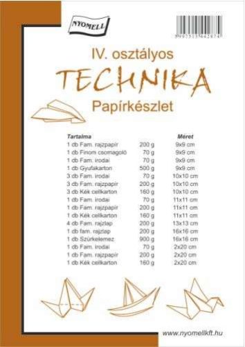 Technika csomag IV. osztályos