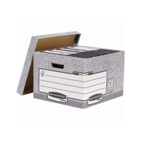  Archiváló konténer, karton, nagy, Fellowes® Bankers Box System, 10 db/csomag,