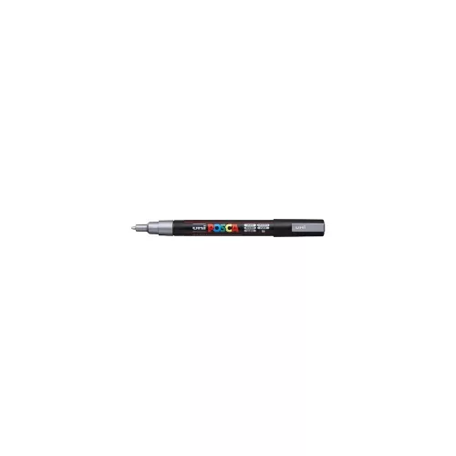 Dekormarker 0,9-1,3mm, PC-3M Uni Posca ezüst