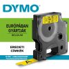 Feliratozógép szalag Dymo D1 S0720580/45018 12mmx7m, ORIGINAL, fekete/sárga