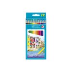   Színes ceruza készlet, háromszögletű Connect 12 klf. szín 