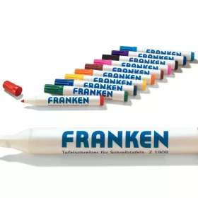  Táblamarker készlet, 2-6mm, kerek, antibakteriális, Z1901 Franken 10-es klt 