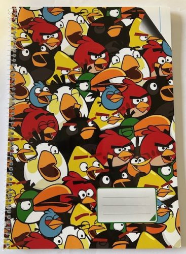 Spirálfüzet A/4 sima 70 lapos Angry Birds UTOLSÓ DARAB