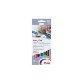   Színes ceruza készlet, akvarell hatszögletű Pentel 12 klf. szín