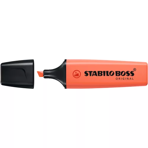 Szövegkiemelő 2-5mm, vágott hegyű, STABILO Boss original Pastel korall