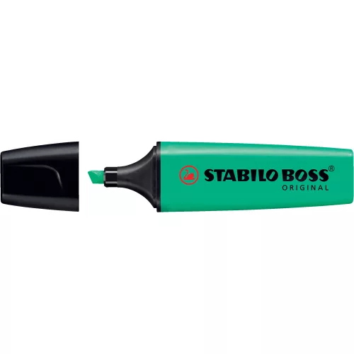 Szövegkiemelő 2-5mm, vágott hegyű, STABILO Boss original türkiz