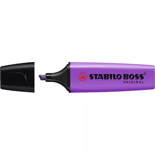 Szövegkiemelő 2-5mm, vágott hegyű, STABILO Boss original lila