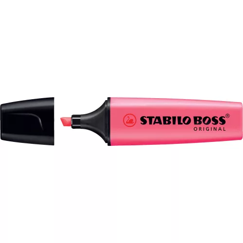 Szövegkiemelő 2-5mm, vágott hegyű, STABILO Boss original pink