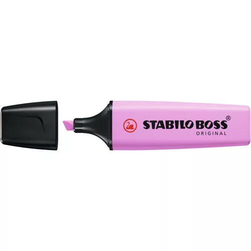 Szövegkiemelő 2-5mm, vágott hegyű, STABILO Boss original Pastel málna
