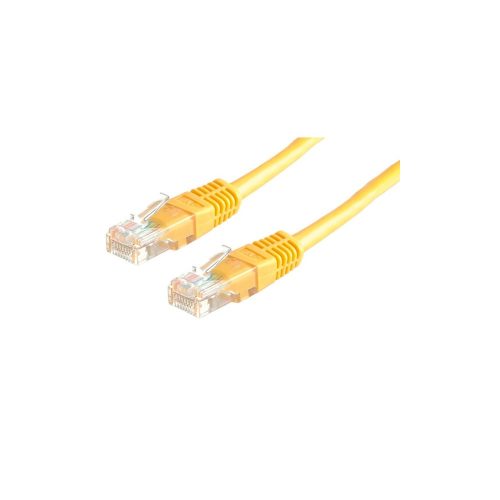 Kábel UTP CAT5e, 0,5m, Roline sárga
