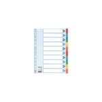   Regiszter A4, 10 részes karton írható előlappal Esselte Standard színes